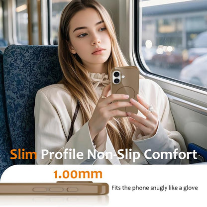 For iPhone 17 Glossy TPU Shockproof MagSafe Phone Case with Lanyard(Gold) - iPhone 17 Cases by buy2fix | Online Shopping UK | buy2fix