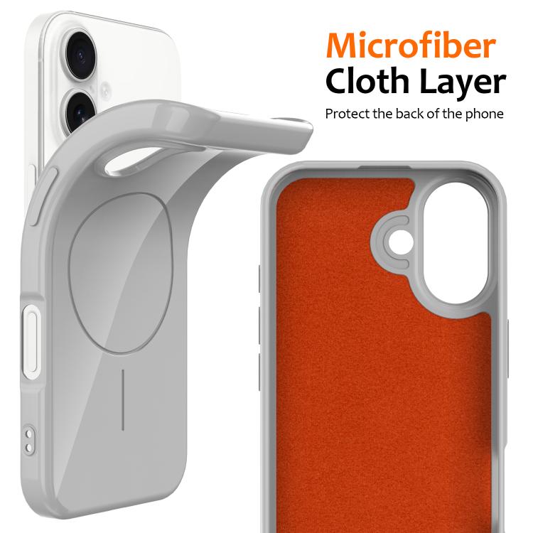 For iPhone 17 Glossy TPU Shockproof MagSafe Phone Case with Lanyard(White) - iPhone 17 Cases by buy2fix | Online Shopping UK | buy2fix