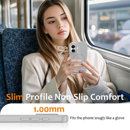 For iPhone 17 Glossy TPU Shockproof MagSafe Phone Case with Lanyard(White) - iPhone 17 Cases by buy2fix | Online Shopping UK | buy2fix