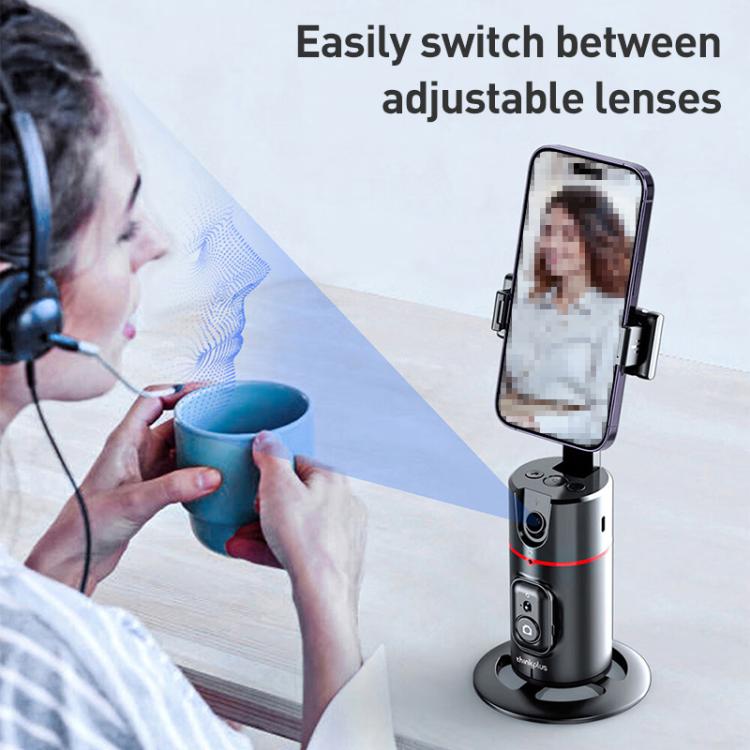 Lenovo Thinkplus H1A 360 Degree Face Recognition Smart AI Tracking Gimbal(Black) - Tripod Heads by Lenovo | Online Shopping UK | buy2fix