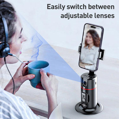 Lenovo Thinkplus H1A 360 Degree Face Recognition Smart AI Tracking Gimbal(Black) - Tripod Heads by Lenovo | Online Shopping UK | buy2fix