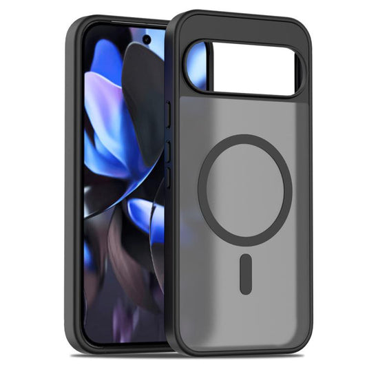 For Google Pixel 10 Pro XL Skin Feel TPU Hybrid PC MagSafe Phone Case(Black) - Google Cases by buy2fix | Online Shopping UK | buy2fix