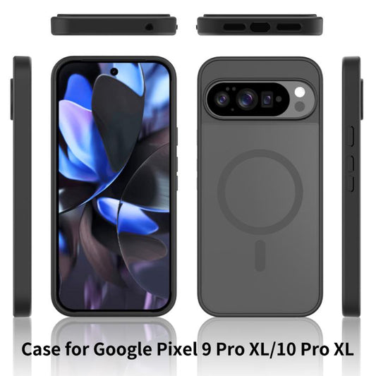For Google Pixel 10 Pro XL Skin Feel TPU Hybrid PC MagSafe Phone Case(Blue) - Google Cases by buy2fix | Online Shopping UK | buy2fix