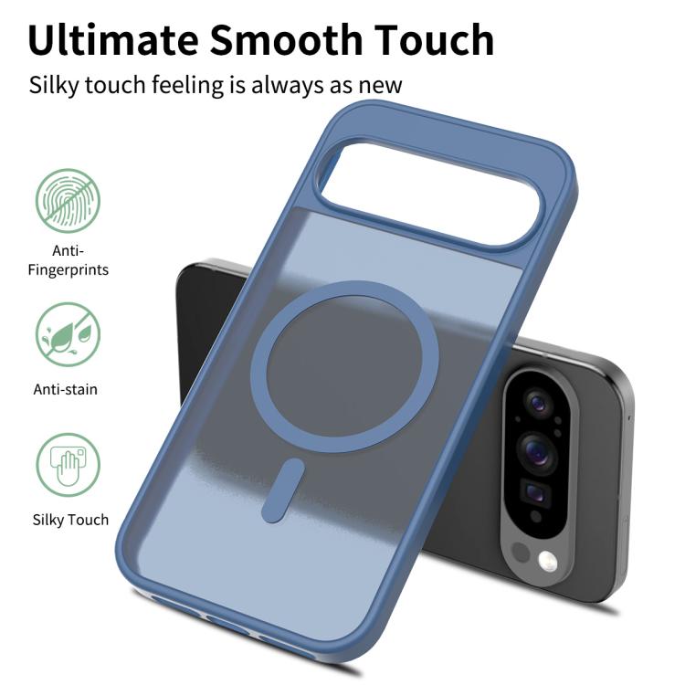 For Google Pixel 10 Pro XL Skin Feel TPU Hybrid PC MagSafe Phone Case(Blue) - Google Cases by buy2fix | Online Shopping UK | buy2fix