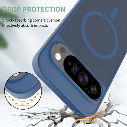 For Google Pixel 10 Pro XL Skin Feel TPU Hybrid PC MagSafe Phone Case(Blue) - Google Cases by buy2fix | Online Shopping UK | buy2fix