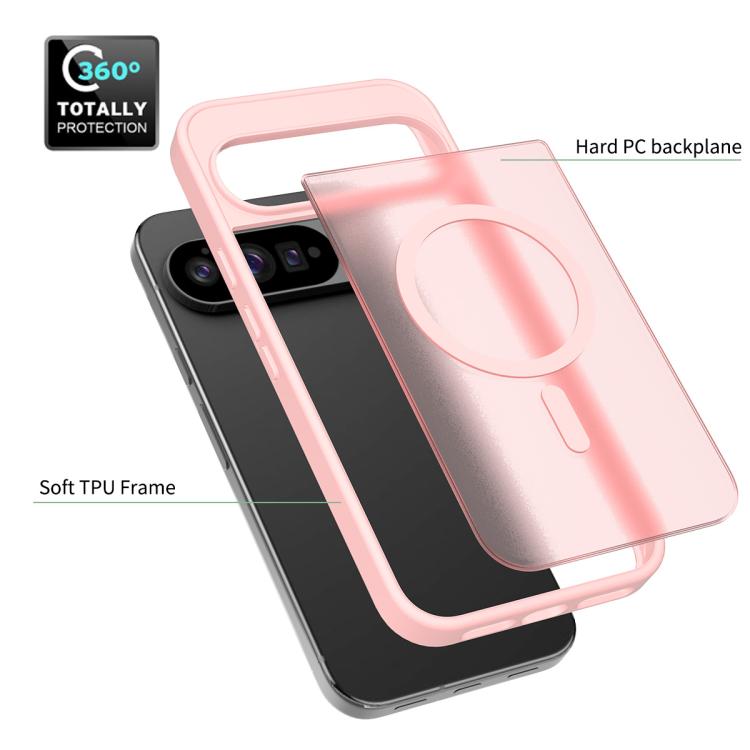 For Google Pixel 10 Pro XL Skin Feel TPU Hybrid PC MagSafe Phone Case(Pink) - Google Cases by buy2fix | Online Shopping UK | buy2fix