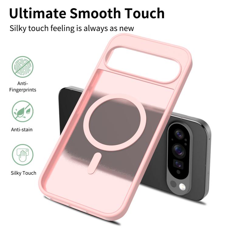 For Google Pixel 10 Pro XL Skin Feel TPU Hybrid PC MagSafe Phone Case(Pink) - Google Cases by buy2fix | Online Shopping UK | buy2fix
