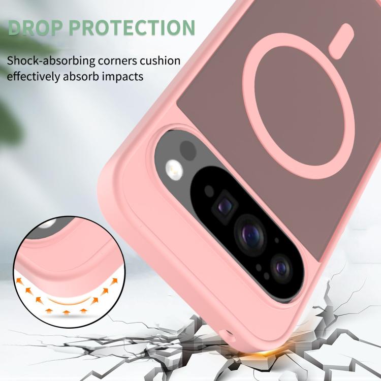 For Google Pixel 10 Pro XL Skin Feel TPU Hybrid PC MagSafe Phone Case(Pink) - Google Cases by buy2fix | Online Shopping UK | buy2fix