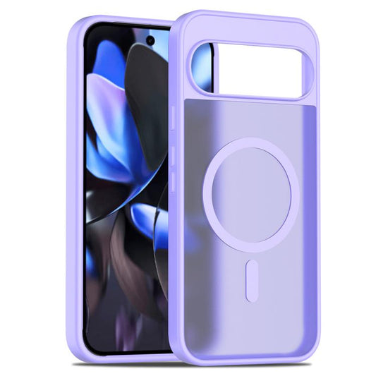 For Google Pixel 10 Pro XL Skin Feel TPU Hybrid PC MagSafe Phone Case(Purple) - Google Cases by buy2fix | Online Shopping UK | buy2fix