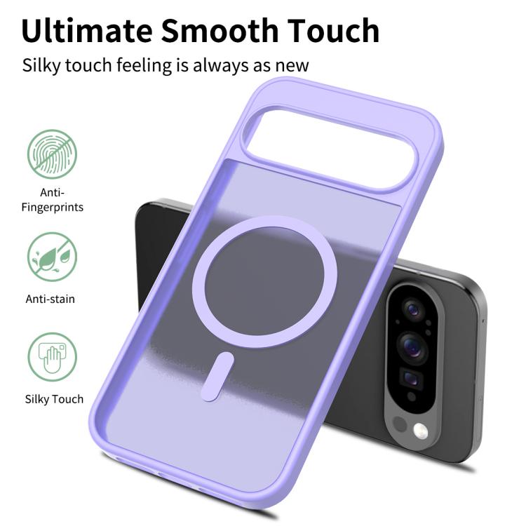 For Google Pixel 10 Pro XL Skin Feel TPU Hybrid PC MagSafe Phone Case(Purple) - Google Cases by buy2fix | Online Shopping UK | buy2fix