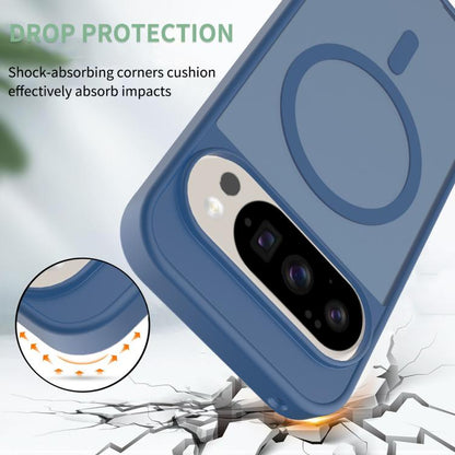 For Google Pixel 10 / 10 Pro Skin Feel TPU Hybrid PC MagSafe Phone Case(Blue) - Google Cases by buy2fix | Online Shopping UK | buy2fix