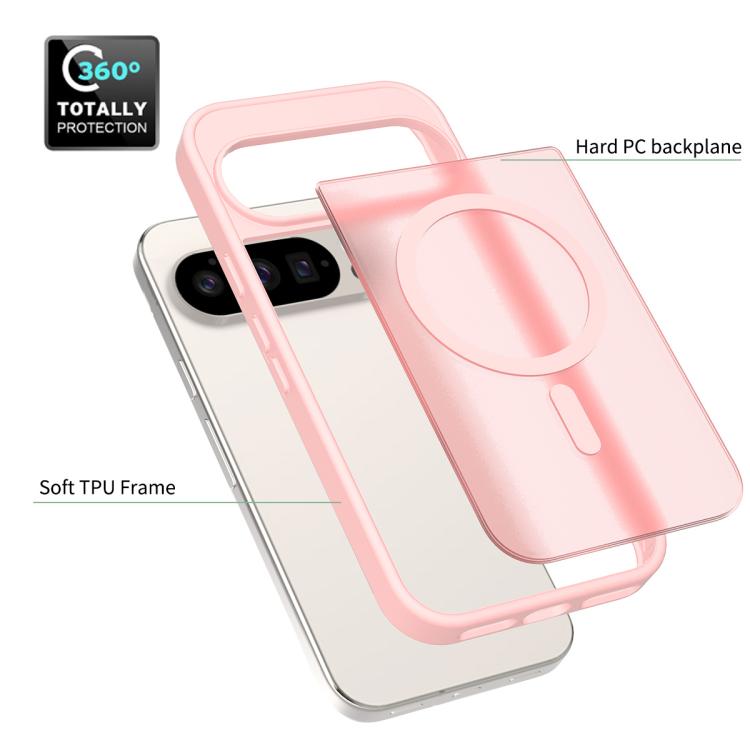For Google Pixel 10 / 10 Pro Skin Feel TPU Hybrid PC MagSafe Phone Case(Pink) - Google Cases by buy2fix | Online Shopping UK | buy2fix