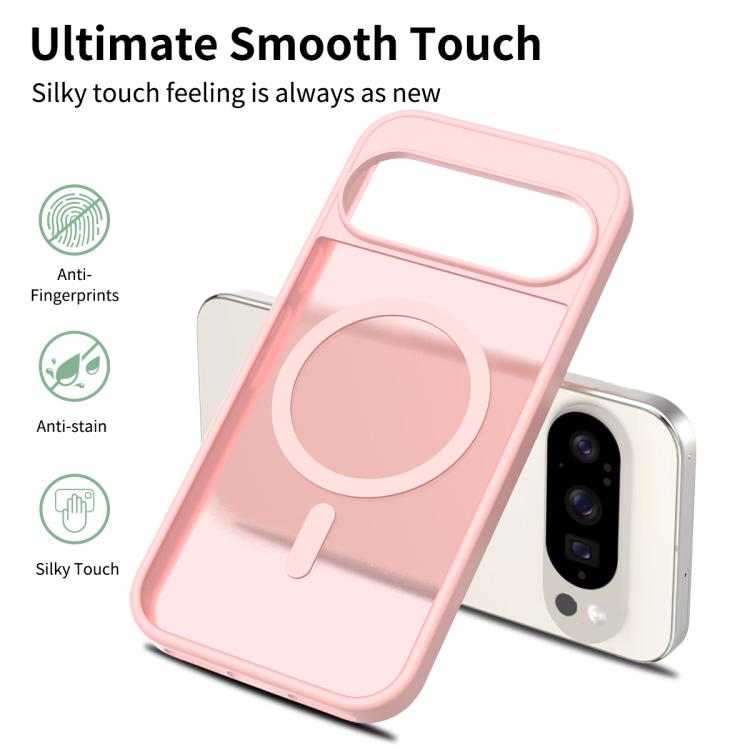 For Google Pixel 10 / 10 Pro Skin Feel TPU Hybrid PC MagSafe Phone Case(Pink) - Google Cases by buy2fix | Online Shopping UK | buy2fix