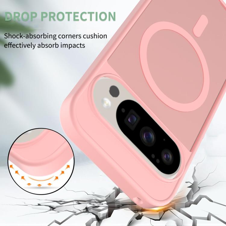 For Google Pixel 10 / 10 Pro Skin Feel TPU Hybrid PC MagSafe Phone Case(Pink) - Google Cases by buy2fix | Online Shopping UK | buy2fix