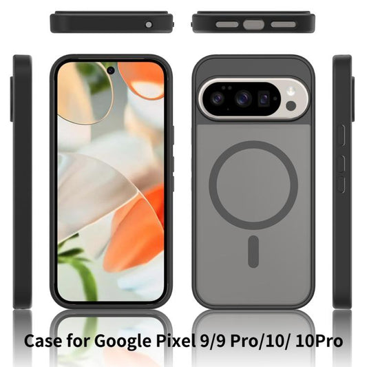 For Google Pixel 10 / 10 Pro Skin Feel TPU Hybrid PC MagSafe Phone Case(Purple) - Google Cases by buy2fix | Online Shopping UK | buy2fix
