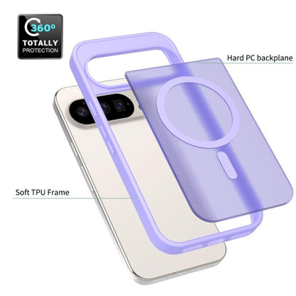 For Google Pixel 10 / 10 Pro Skin Feel TPU Hybrid PC MagSafe Phone Case(Purple) - Google Cases by buy2fix | Online Shopping UK | buy2fix