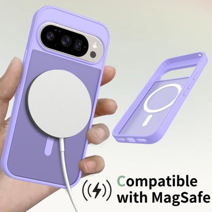 For Google Pixel 10 / 10 Pro Skin Feel TPU Hybrid PC MagSafe Phone Case(Purple) - Google Cases by buy2fix | Online Shopping UK | buy2fix