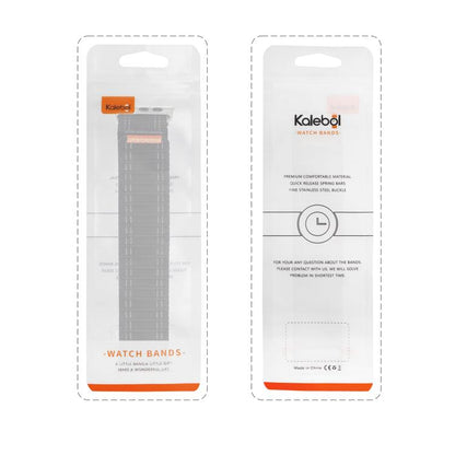 For Apple Watch 46mm / 49mm / 45mm / 44mm Kalebol Ocean Wave Nylon Strap(Pink White) - Watch Bands by Kalebol | Online Shopping UK | buy2fix