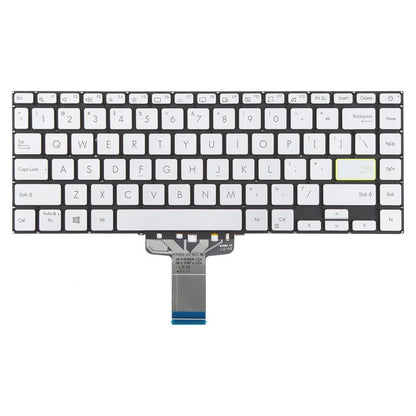 US Version Backlit Laptop Keyboard for Asus VivoBook S14 X421 X421DA X421UA X421EP X421EQ X421JQ X421FP X421FF X421FL(Silver) - Replacement Keyboards by buy2fix | Online Shopping UK | buy2fix