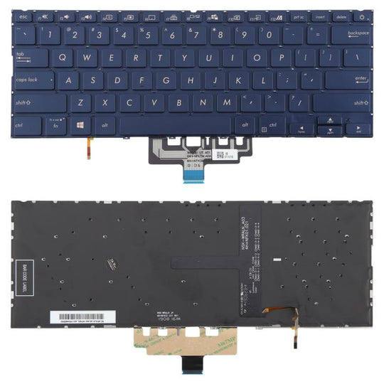 US Version Backlit Laptop Keyboard for Asus ZenBook 14 UX434 UX434F UX434FA UX434FL UX434FLC(Blue)