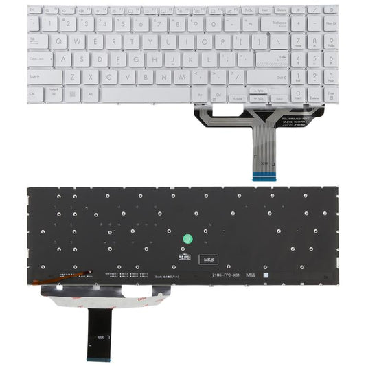 US Version Backlit Laptop Keyboard for Asus Vivobook 15 X1502 X1502ZA X1502Z X1502VA B1502 B1502CBA(Silver) - Replacement Keyboards by buy2fix | Online Shopping UK | buy2fix
