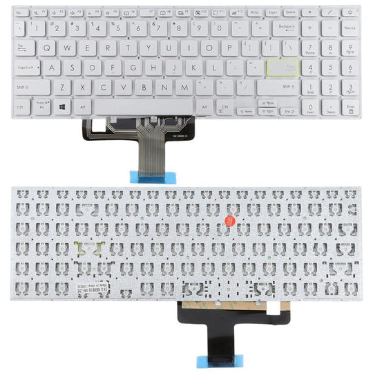 US Version Laptop Keyboard for Asus VivoBook X521 V5100E X521FL S5600F S533F 2020(Silver)