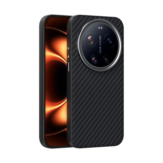 For Xiaomi 17 Ultra ABEEL C Carbon Fiber Series 6D Micro Relief MagSafe Phone Case(Black)