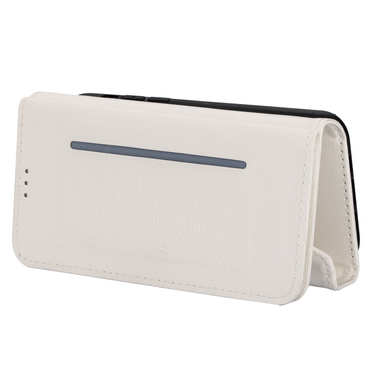 For iPhone 6 Plus Skin Feel Zipper Horizontal Flip Leather Case with Holder & Card Slots & Photo Frame & Lanyard & Long Rope(White) - More iPhone Cases by buy2fix | Online Shopping UK | buy2fix