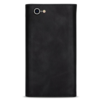 For iPhone 7 / 8 / SE (2020) Skin Feel Zipper Horizontal Flip Leather Case with Holder & Card Slots & Photo Frame & Lanyard & Long Rope(Black) - More iPhone Cases by buy2fix | Online Shopping UK | buy2fix