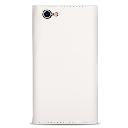 For iPhone 7 / 8 / SE (2020) Skin Feel Zipper Horizontal Flip Leather Case with Holder & Card Slots & Photo Frame & Lanyard & Long Rope(White) - More iPhone Cases by buy2fix | Online Shopping UK | buy2fix