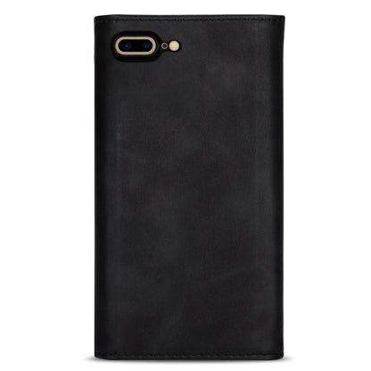 For iPhone 7 Plus / 8 Plus Skin Feel Zipper Horizontal Flip Leather Case with Holder & Card Slots & Photo Frame & Lanyard & Long Rope(Black) - More iPhone Cases by buy2fix | Online Shopping UK | buy2fix