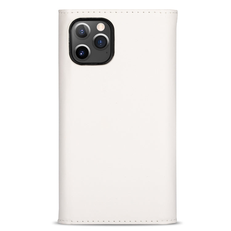 For iPhone 11 Pro Skin Feel Zipper Horizontal Flip Leather Case with Holder & Card Slots & Photo Frame & Lanyard & Long Rope(White) - iPhone 11 Pro Cases by buy2fix | Online Shopping UK | buy2fix