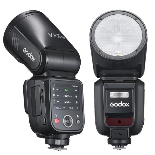 Godox V100 Round Head TTL Flash Speedlite For FUJIFILM(EU Plug)