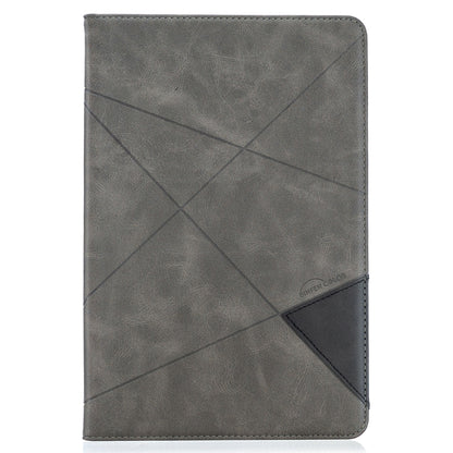 For Samsung Galaxy Tab S8 / Galaxy Tab S7 T870 Rhombus Texture Horizontal Flip Magnetic Leather Case with Holder & Card Slots(Grey) by buy2fix