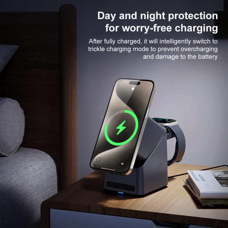 X11 180 Degree Rotation 4 in 1 Magnetic Wireless Charging(Grey) - Wireless Charger by buy2fix | Online Shopping UK | buy2fix