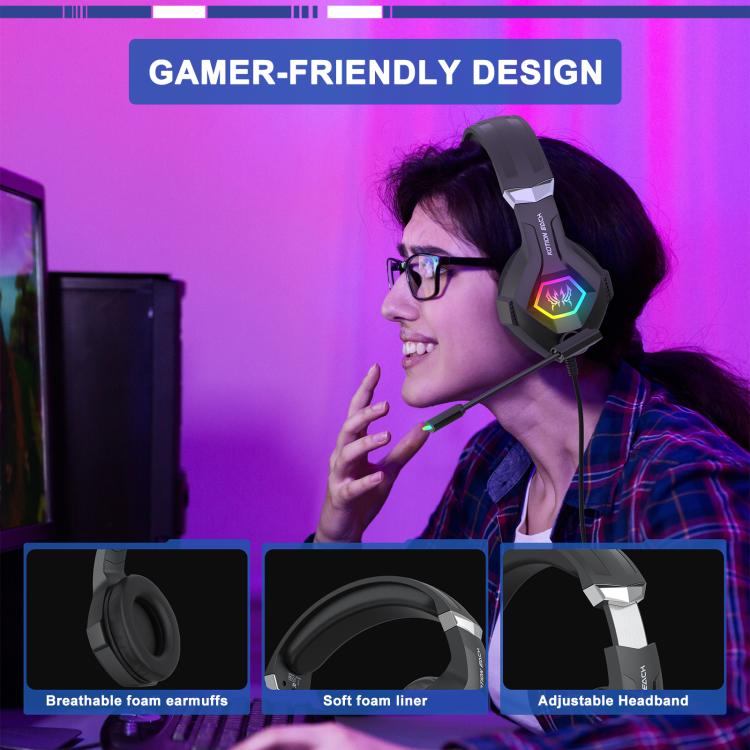 KOTION EACH GS450 Omni-directional Esports Headset with Mic, Length: About 1.9m(Blac) - Multimedia Headset by KOTION EACH | Online Shopping UK | buy2fix