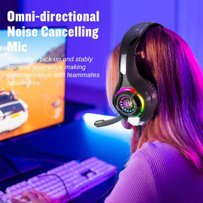 KOTION EACH GS410 Omni-directional Mic Noise Reduction Headset, Length: About 1.9m(Blac) - Multimedia Headset by KOTION EACH | Online Shopping UK | buy2fix