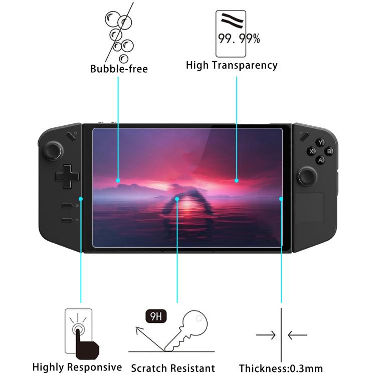 For Lenovo Legion Go S 8.0 inch 25pcs 9H 0.3mm Explosion-proof Tempered Glass Film - Tempered Glass by buy2fix | Online Shopping UK | buy2fix