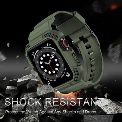 For Apple Watch Ultra 2 / 1 49mm VIETAO Carbon Fiber Silicone Strap(Grass Green) - Watch Bands by VIETAO | Online Shopping UK | buy2fix