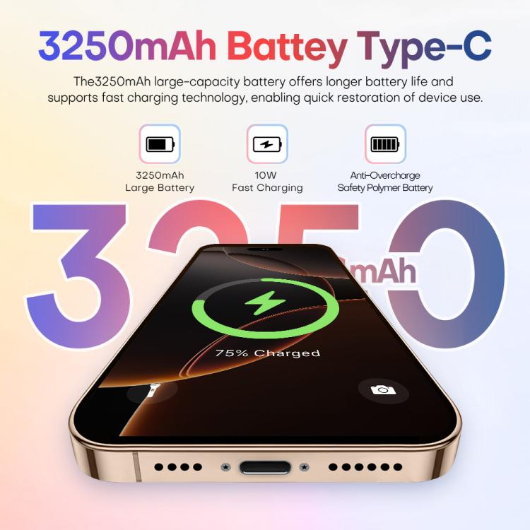 A88 / i16 Pro Max, 2GB+16GB, 6.6 inch Android 8.1 MTK6580A Quad Core, OTG, Network: 3G, Dual SIM, Plug:UK Plug(Titanium White) -  by buy2fix | Online Shopping UK | buy2fix