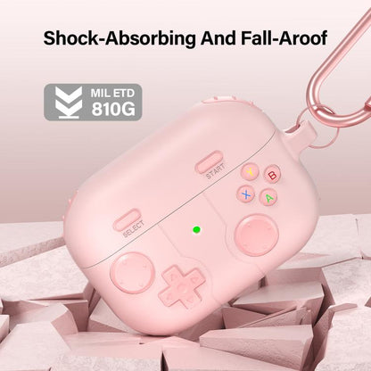 For AirPods Pro 2 Game Console Style Wireless Earphone Silicone Case(Pink) - For AirPods Pro 2 by buy2fix | Online Shopping UK | buy2fix