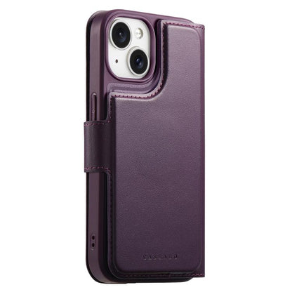 For iPhone 14 / 13 CaseNeo Finger Grip Strap MagSafe Leather Phone Case(Purple) - iPhone 14 Cases by CaseNeo | Online Shopping UK | buy2fix