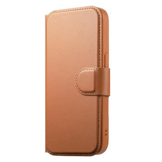 For iPhone 12 / 12 Pro CaseNeo Finger Grip Strap MagSafe Leather Phone Case(Brown) - iPhone 12 / 12 Pro Cases by CaseNeo | Online Shopping UK | buy2fix