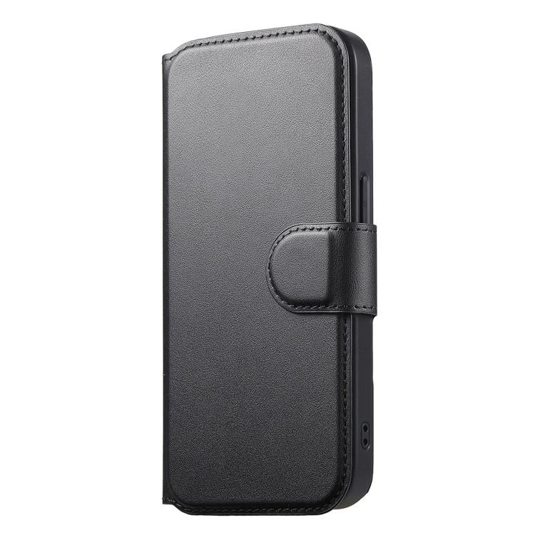 For iPhone 12 / 12 Pro CaseNeo Finger Grip Strap MagSafe Leather Phone Case(Black) - iPhone 12 / 12 Pro Cases by CaseNeo | Online Shopping UK | buy2fix