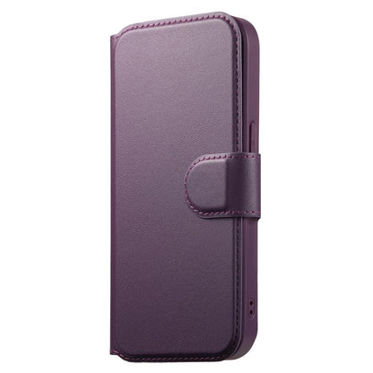 For iPhone 12 / 12 Pro CaseNeo Finger Grip Strap MagSafe Leather Phone Case(Purple) - iPhone 12 / 12 Pro Cases by CaseNeo | Online Shopping UK | buy2fix
