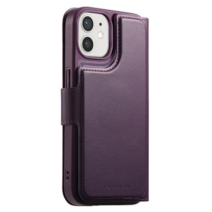 For iPhone 12 / 12 Pro CaseNeo Finger Grip Strap MagSafe Leather Phone Case(Purple) - iPhone 12 / 12 Pro Cases by CaseNeo | Online Shopping UK | buy2fix