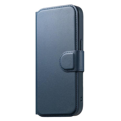 For iPhone 12 / 12 Pro CaseNeo Finger Grip Strap MagSafe Leather Phone Case(Blue) - iPhone 12 / 12 Pro Cases by CaseNeo | Online Shopping UK | buy2fix