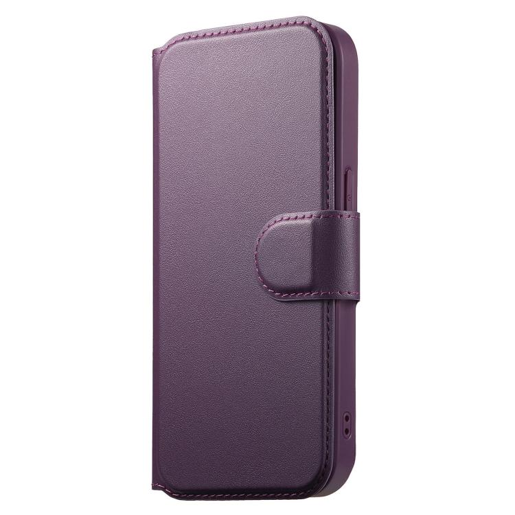 For iPhone 12 Pro Max CaseNeo Finger Grip Strap MagSafe Leather Phone Case(Purple) - More iPhone Cases by CaseNeo | Online Shopping UK | buy2fix