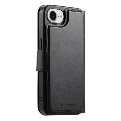 For iPhone 16e CaseNeo Finger Grip Strap MagSafe Leather Phone Case(Black) - iPhone 16e Cases by CaseNeo | Online Shopping UK | buy2fix