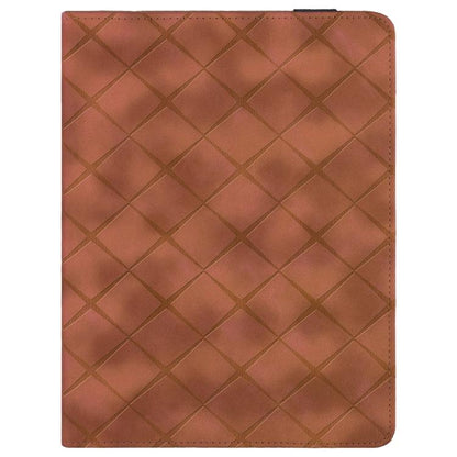 For iPad 11th 2025 / 10th 2022 Rhombus Embossed Leather Smart Tablet Case(Brown) - iPad 2025 / 2022 Cases by buy2fix | Online Shopping UK | buy2fix